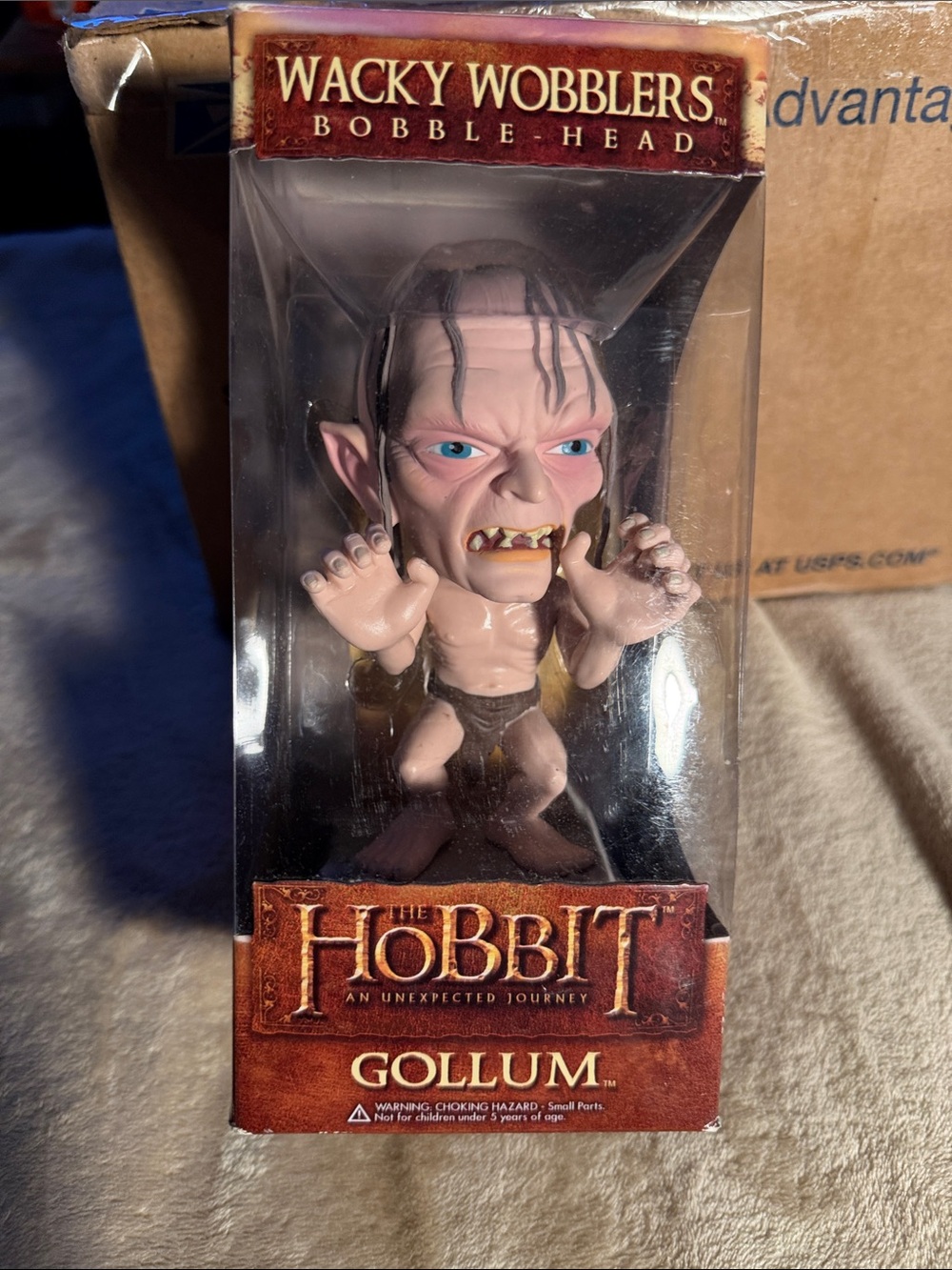 Funko Wacky Wobblers Gollum Bobble-Head - Pale Skin, Blue Eyes, Black Hair
